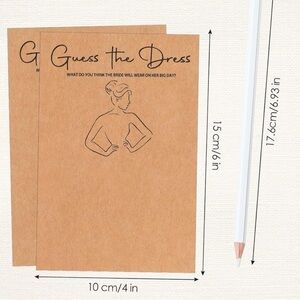 50ct Briday shower game - Guess the dress